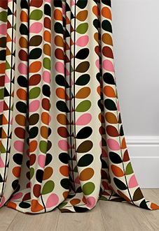 Orla Kiely Multi Stem, Pink & Red - Made to Measure Curtains